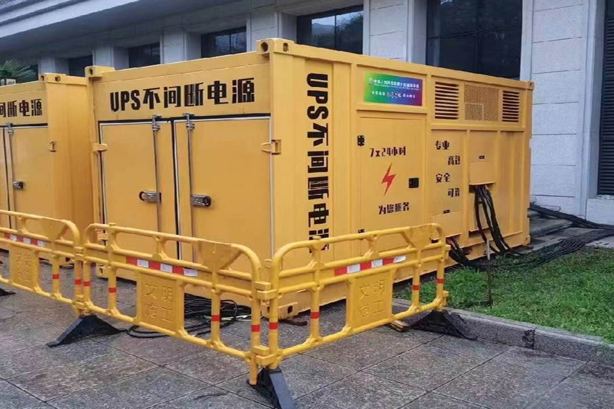 高埗镇发电机租赁施工现场