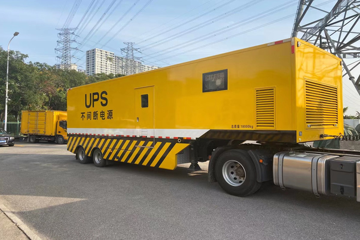高埗镇发电机租赁施工现场